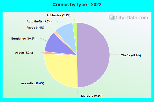 Crimes by type - 2022