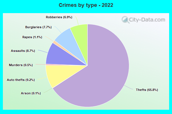 Crimes by type - 2022