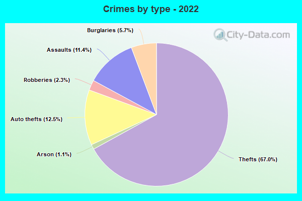 Crimes by type - 2022