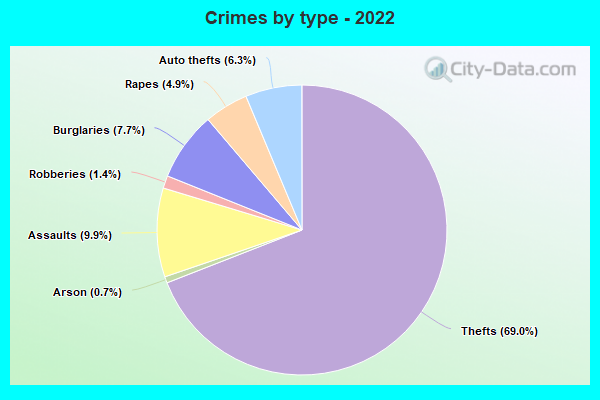 Crimes by type - 2022