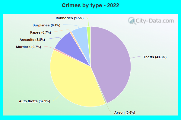 Crimes by type - 2022