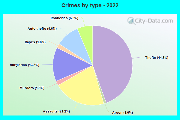 Crimes by type - 2022