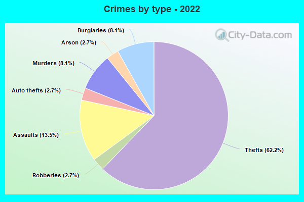 Crimes by type - 2022