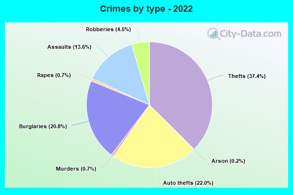 Crimes by type - 2022