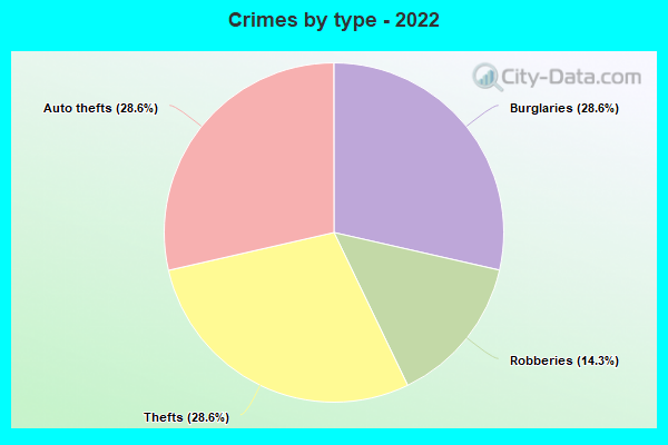 Crimes by type - 2022