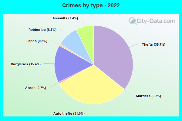 Crimes by type - 2022