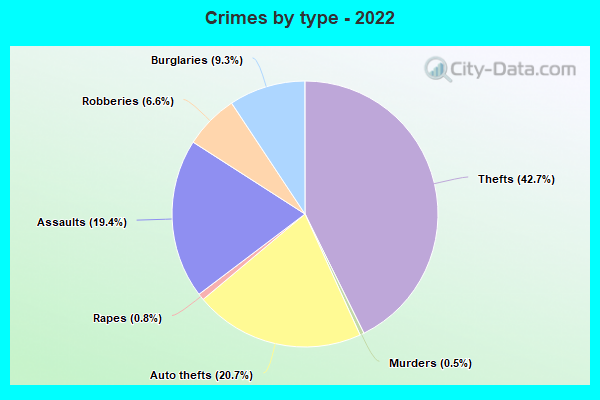 Crimes by type - 2022