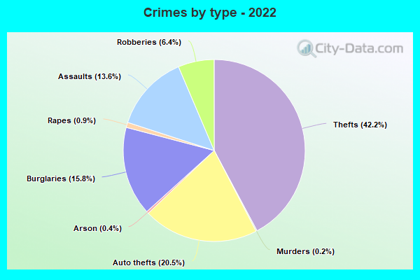 Crimes by type - 2022