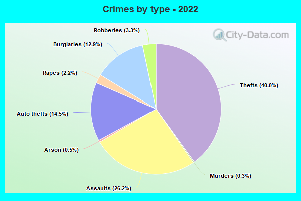 Crimes by type - 2022