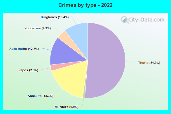 Crimes by type - 2022