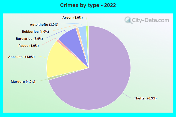 Crimes by type - 2022