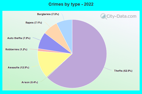 Crimes by type - 2022