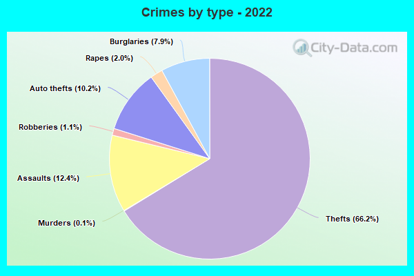 Crimes by type - 2022