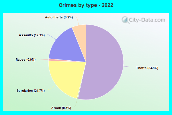 Crimes by type - 2022