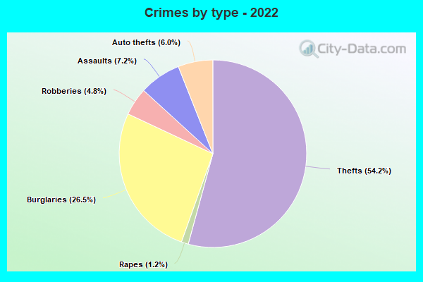 Crimes by type - 2022