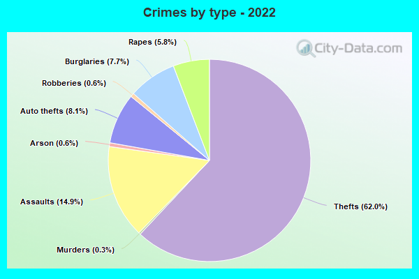 Crimes by type - 2022