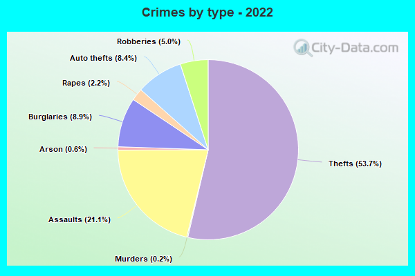 Crimes by type - 2022