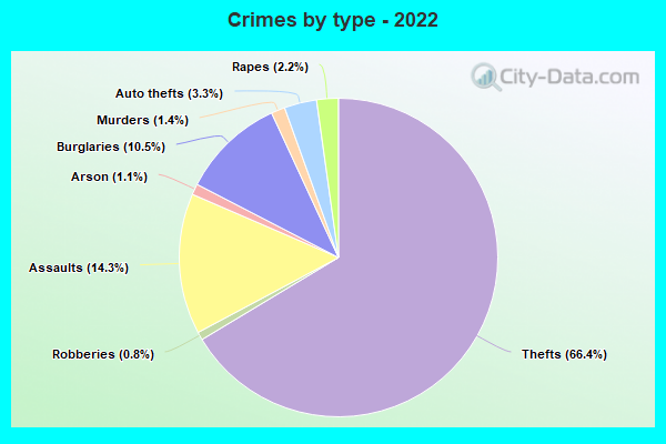 Crimes by type - 2022