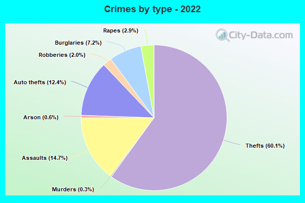 Crimes by type - 2022