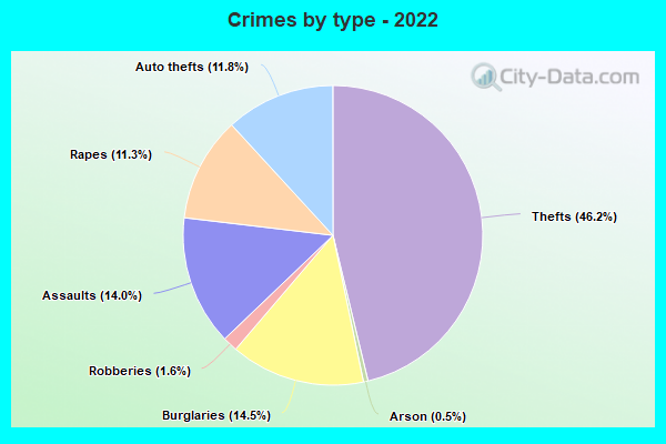 Crimes by type - 2022