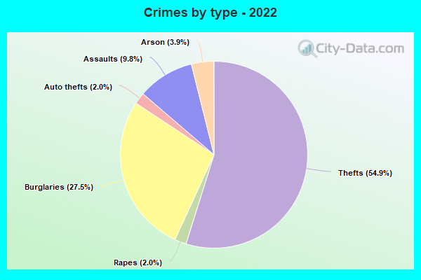 Crimes by type - 2022