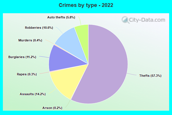 Crimes by type - 2022