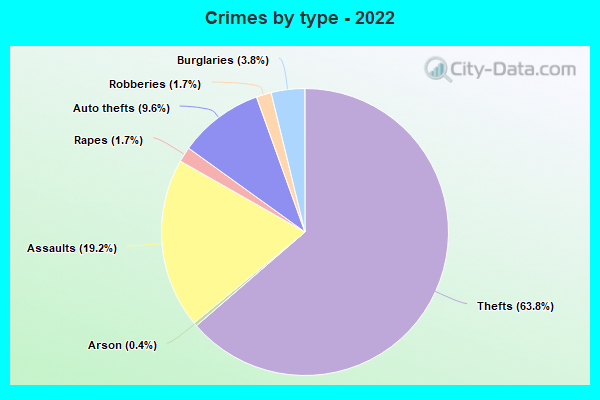 Crimes by type - 2022