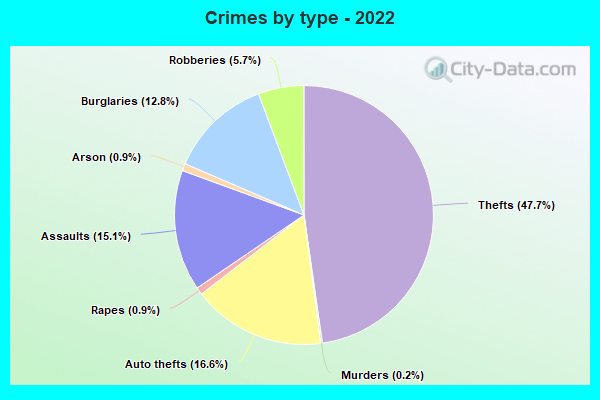 Crimes by type - 2022