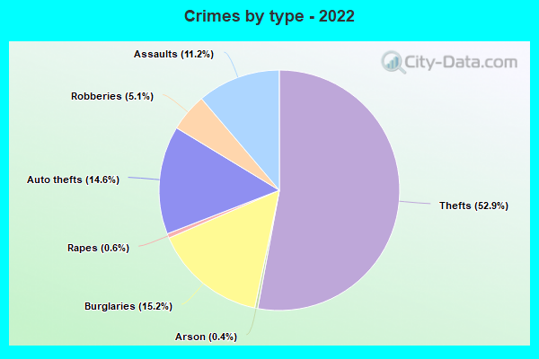 Crimes by type - 2022