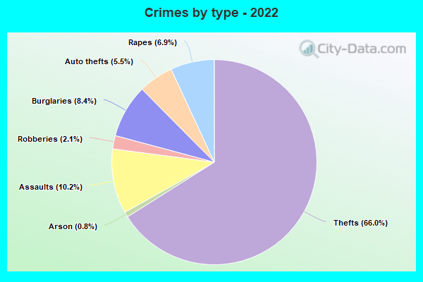 Crimes by type - 2022