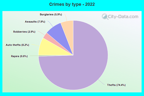 Crimes by type - 2022