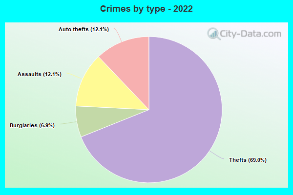 Crimes by type - 2022