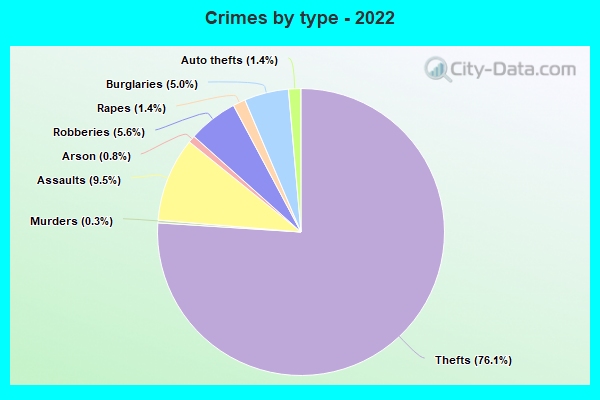 Crimes by type - 2022