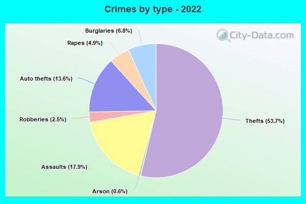 Crimes by type - 2022