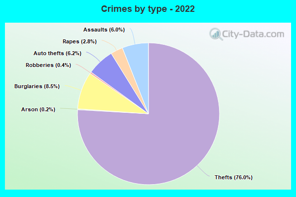 Crimes by type - 2022