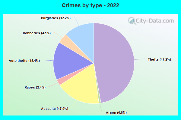 Crimes by type - 2022