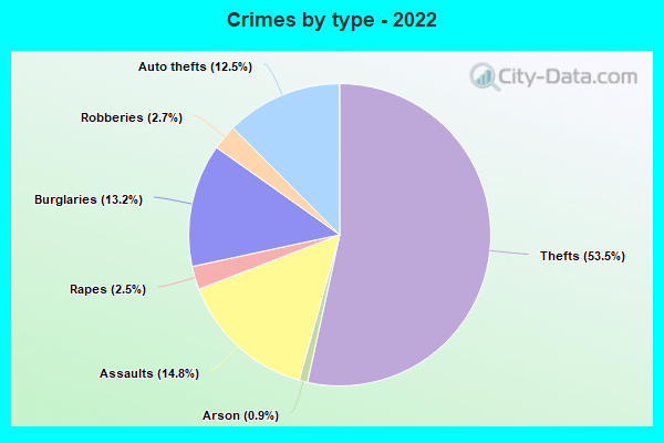 Crimes by type - 2022