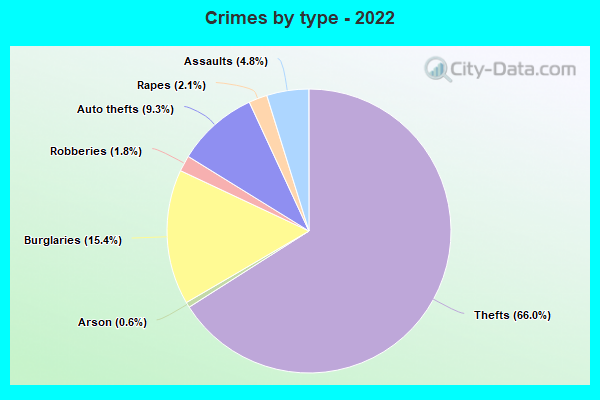 Crimes by type - 2022