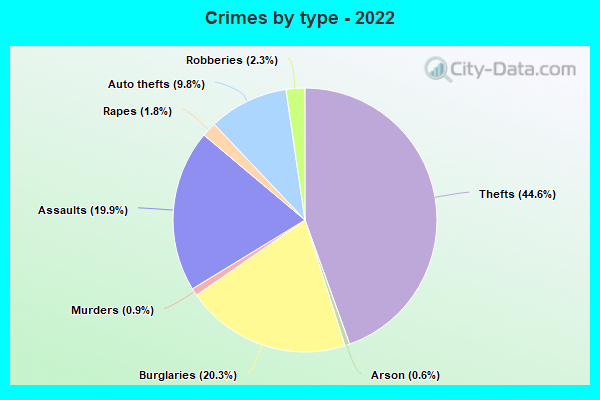 Crimes by type - 2022