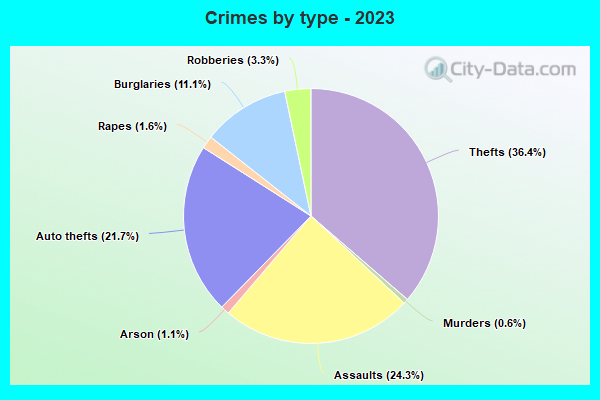Crimes by type - 2023