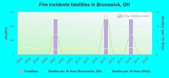Fire incidents fatalities in Brunswick, OH