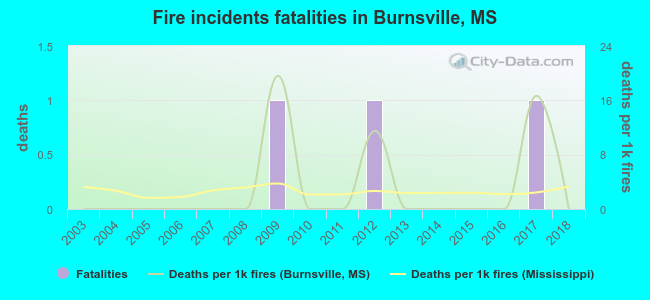 Fire incidents fatalities in Burnsville, MS
