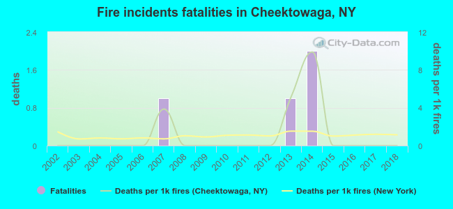 Fire incidents fatalities in Cheektowaga, NY