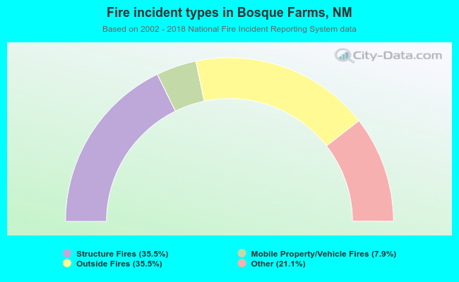 Fire incident types in Bosque Farms, NM