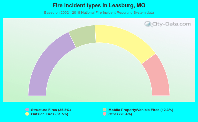 Fire incident types in Leasburg, MO