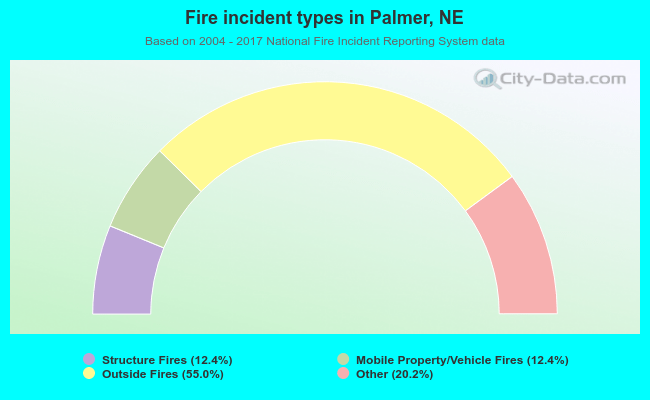 Fire incident types in Palmer, NE
