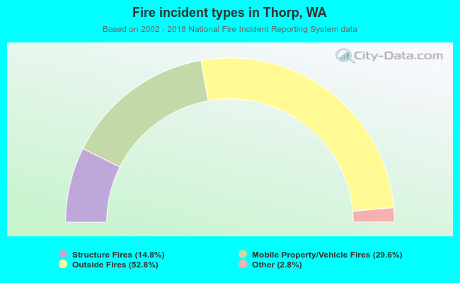 Fire incident types in Thorp, WA