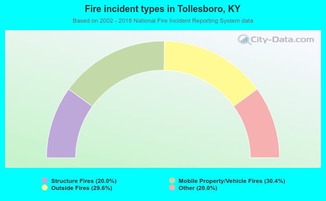 Fire incident types in Tollesboro, KY