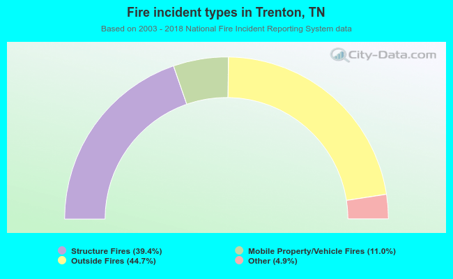 Fire incident types in Trenton, TN