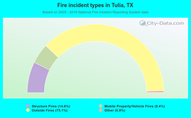 Fire incident types in Tulia, TX